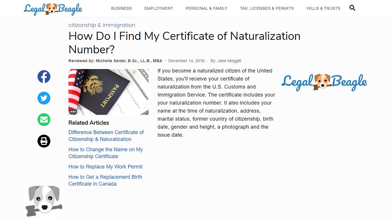 How Do I Find My Certificate of Naturalization Number?